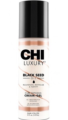 Крем-гель с маслом семян черного тмина для укладки кудрявых волос - CHI Luxury Cream-Gel