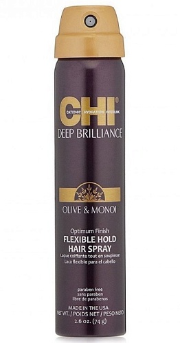 Лак для волос эластичной фиксации Оптимальный результат - CHI Deep BrillIance Hair Spray